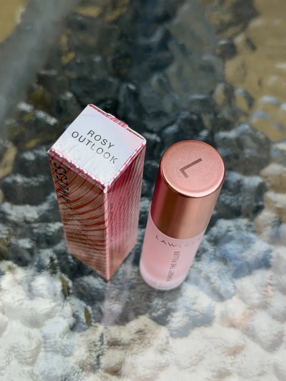 BRAND NEW!  LAWLESS Forget The Filler Lip Plumper Smoothing Gloss - Rosy Outlook